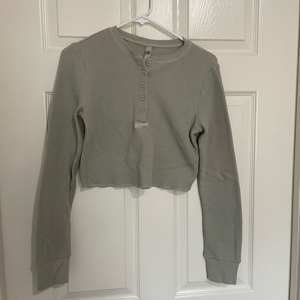 Skims crop long sleeve